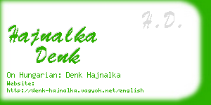hajnalka denk business card